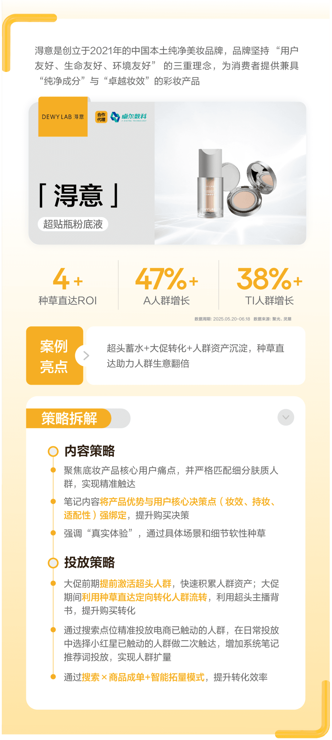 淂意种草直达案例成果与策略拆解